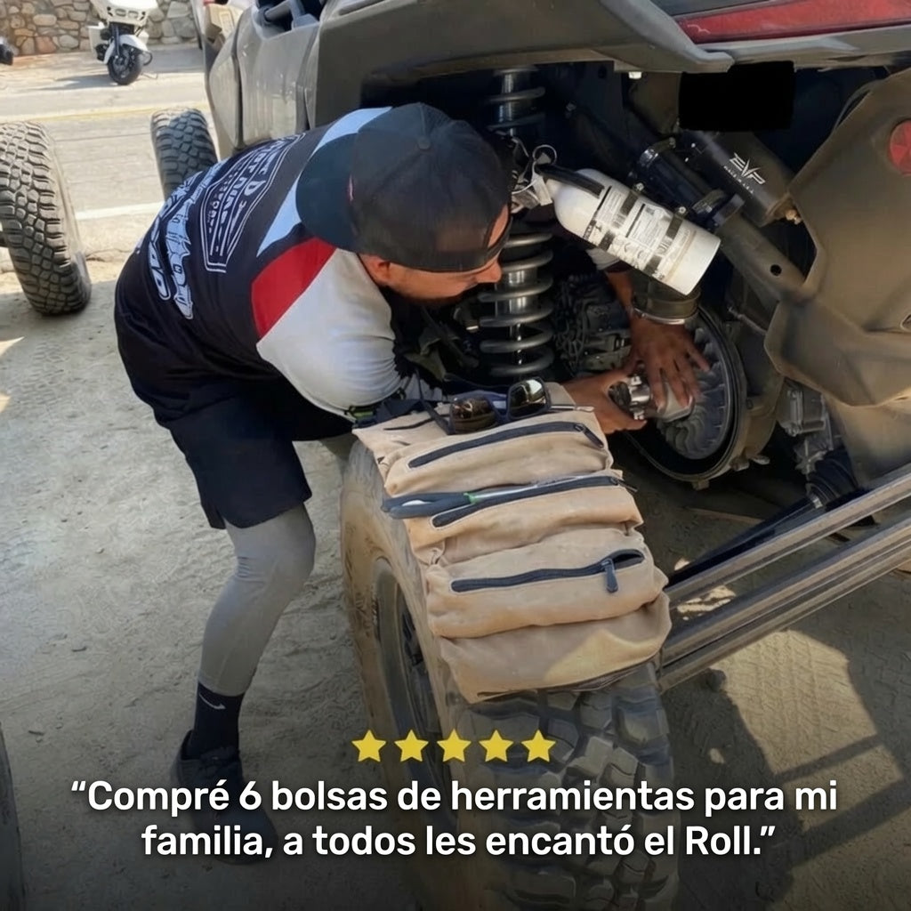 Organizador enrollable de herramientas